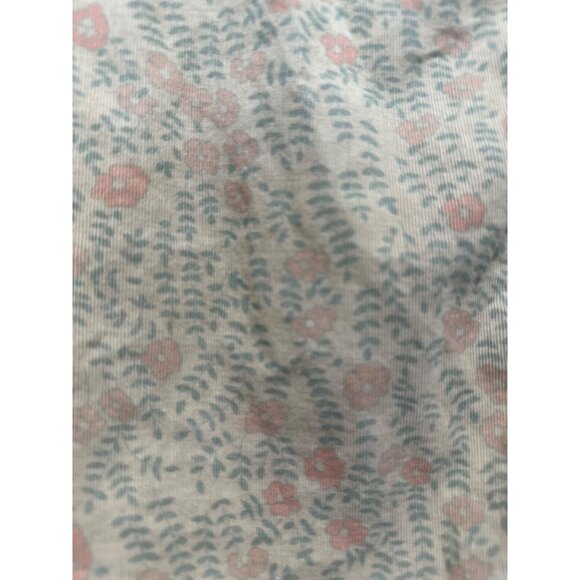 CP Shades Corduroy Button Down Shirt Women XS Yellow Floral Cotton Dainty Office - Picture 10 of 14